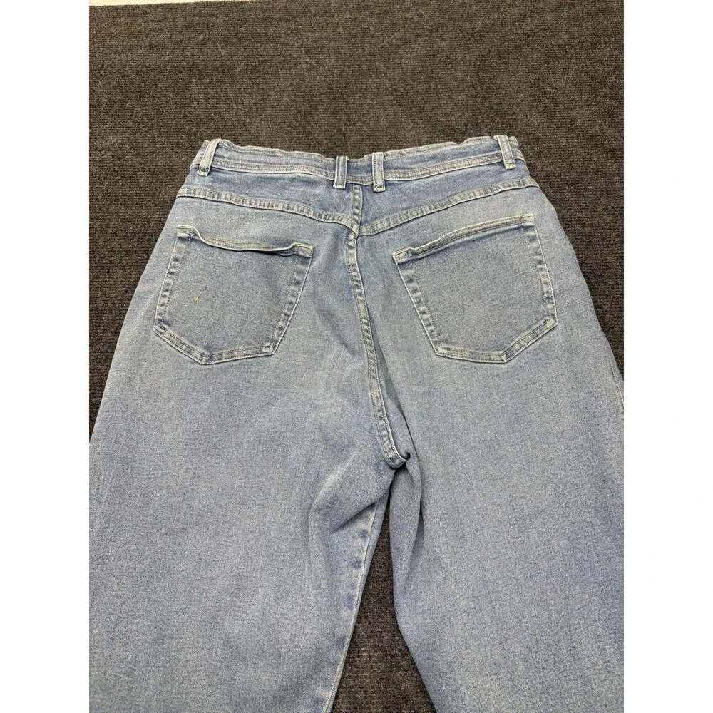 Bill Blass Sz 12 Tapered High Rise Mom Jeans Dark Wash Denim 30 Inseam VTG